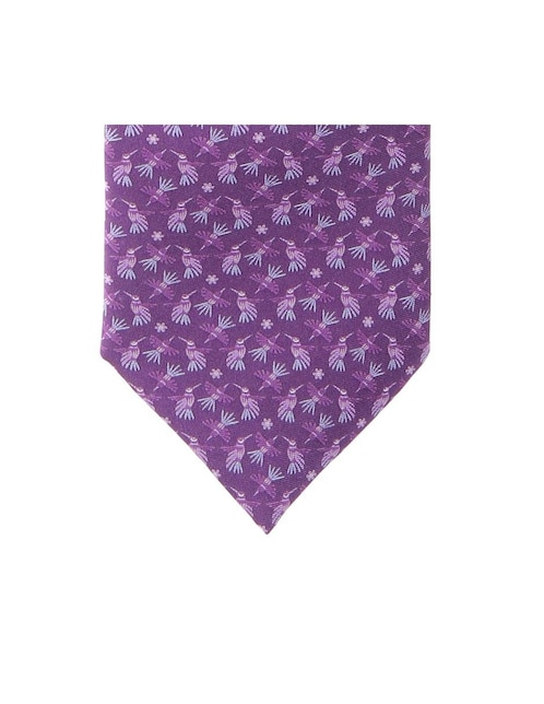 Corbata regular de seda gráfico para hombre 1