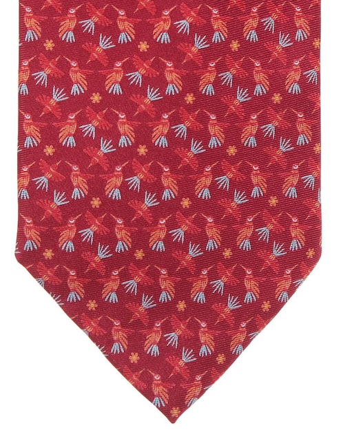 Corbata regular de seda gráfico para hombre 1