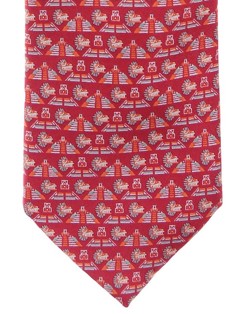Corbata Pineda Covalin regular de seda gráfico para hombre