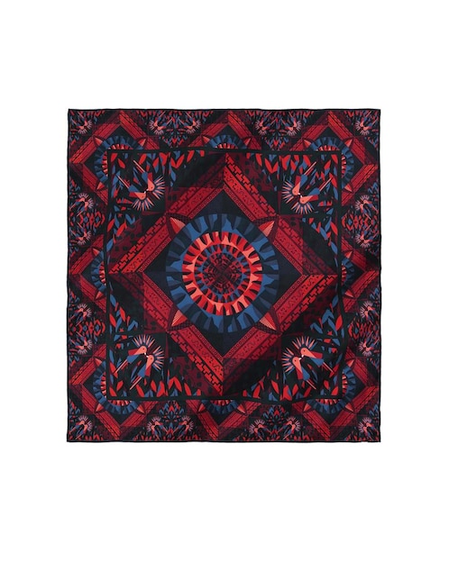 Mascada seda roja 1
