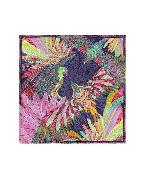 Mascada Águila de Oro Mexicano seda gris 1