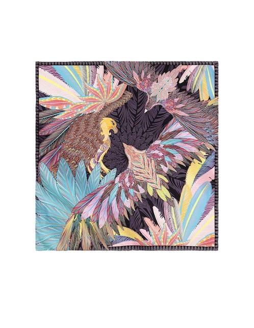 Mascada Águila de Oro Mexicano seda gris 1