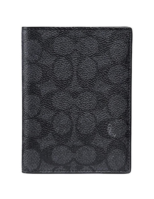 Porta pasaporte Coach negro