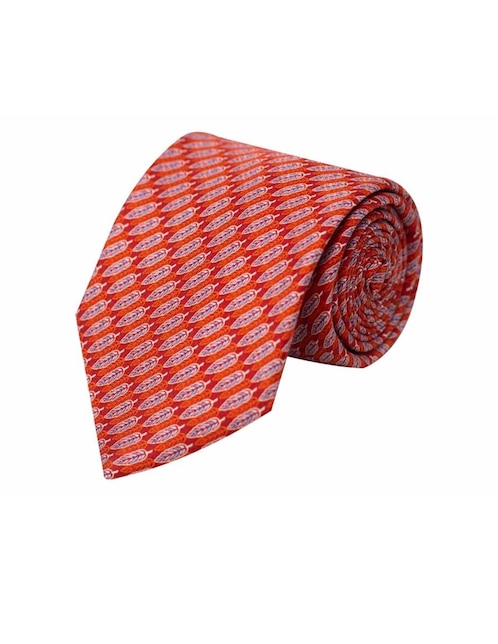 Corbata regular seda con diseño gráfico 1