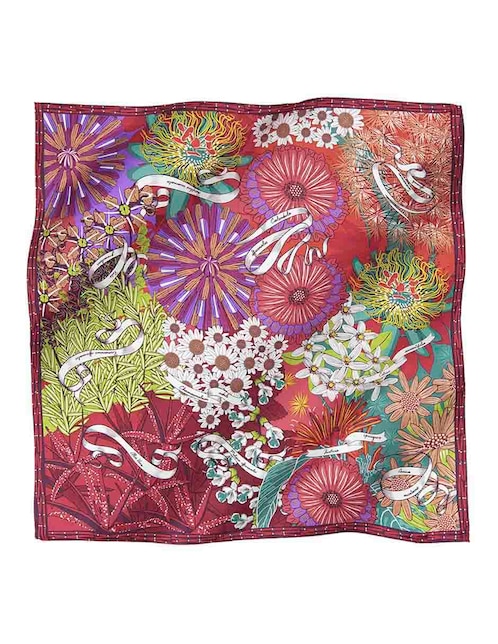 Mascada con estampado floral 1
