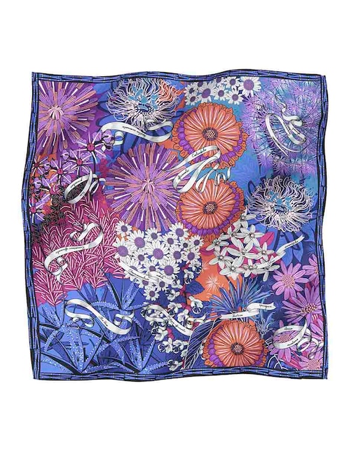 Mascada con estampado floral 1