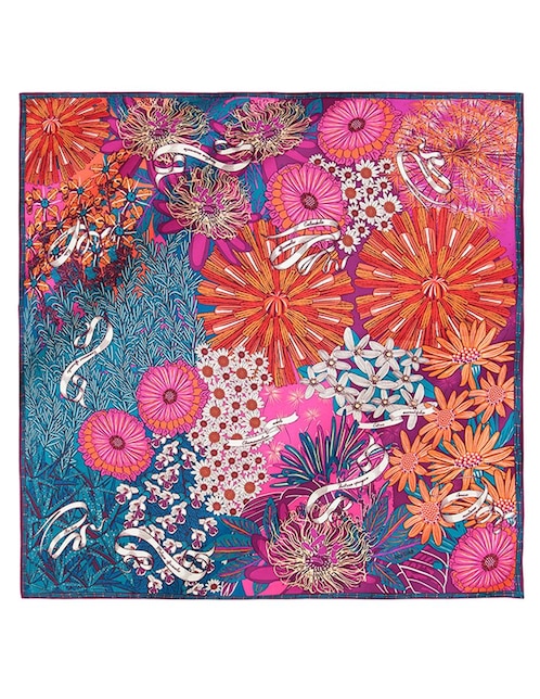 Mascada con estampado gráfico 1