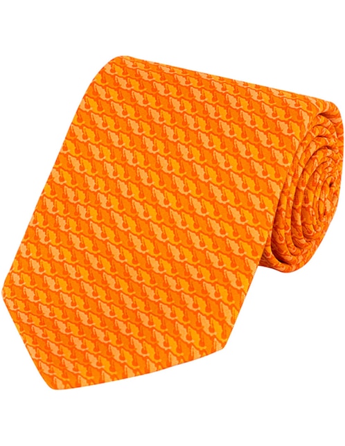 Corbata regular de seda gráfico para hombre 1