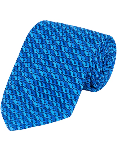 Corbata regular de seda gráfico para hombre 1
