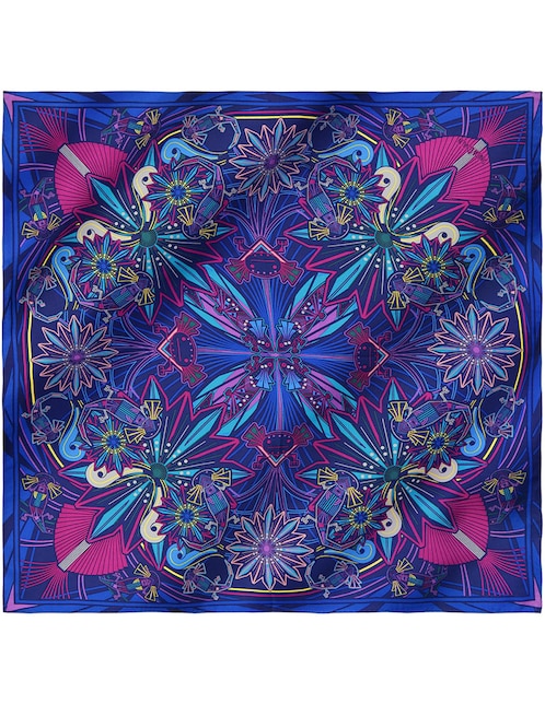 Mascada con estampado gráfico 1