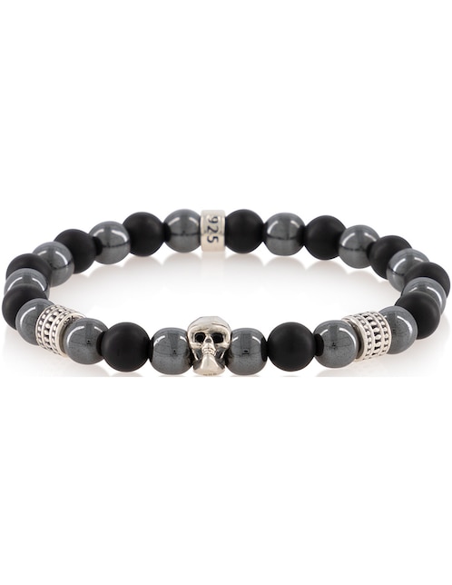 Pulsera de plata con acabado mate 1
