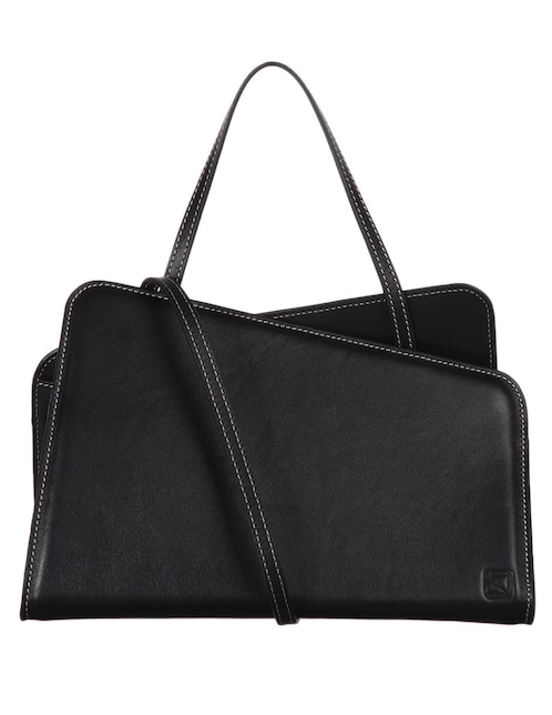 Bolsa satchel de piel para mujer 1