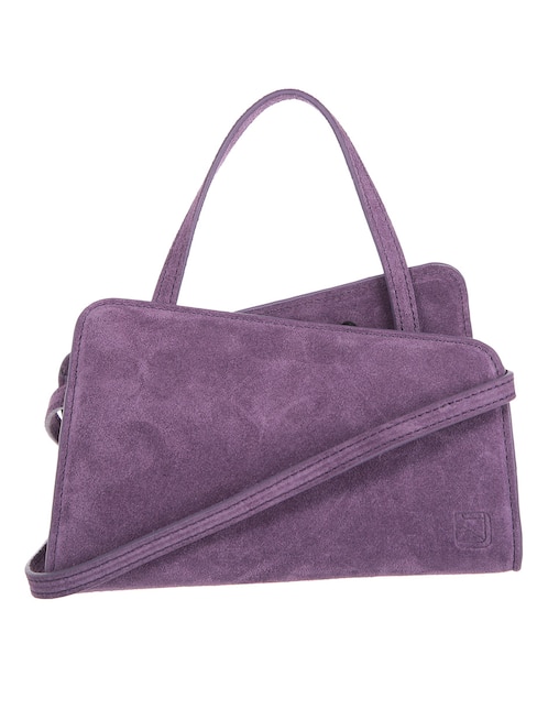 Bolsa crossbody de gamuza para mujer 1