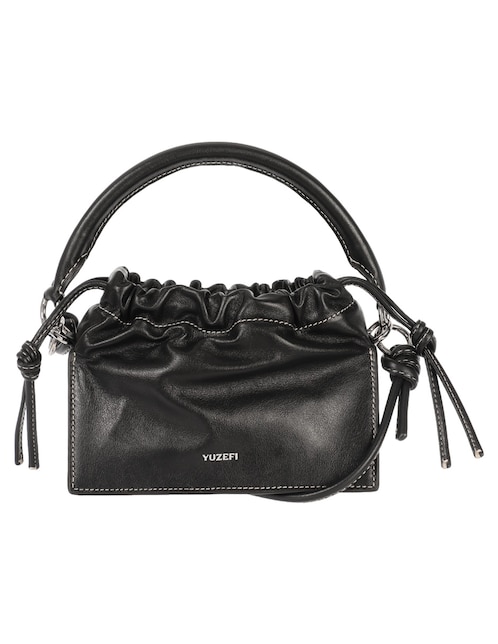 Bolsa satchel Mini Bom de piel para mujer 1