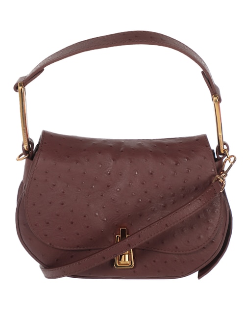 Bolsa crossbody Coccinelle Magie Ostrich de piel para mujer