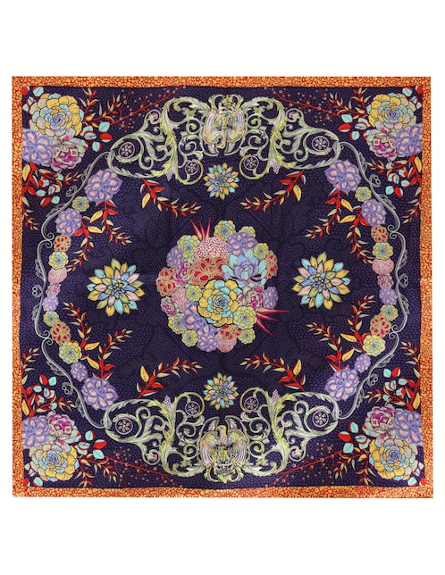 Mascada con estampado gráfico 1