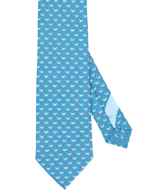 Corbata regular de seda estampado gráfico para hombre