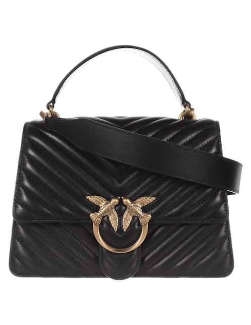 Bolsa flap Pinko Love Top Handle de piel para mujer