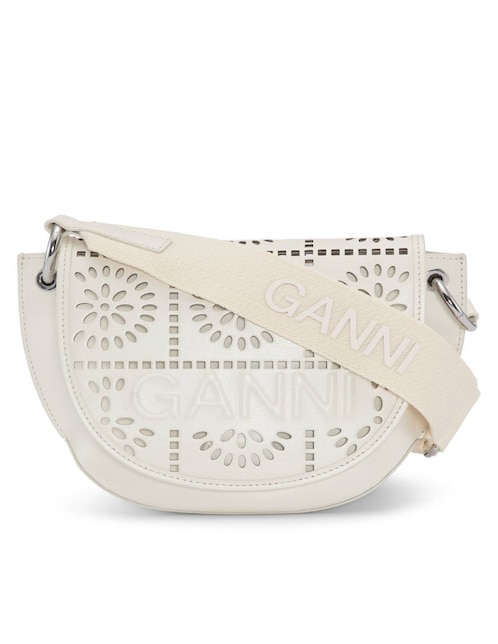 Bolsa flap Ganni para mujer