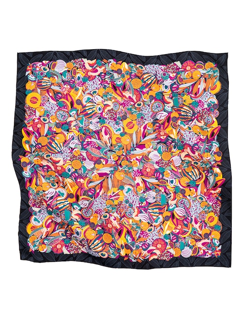 Mascada con estampado gráfico 1