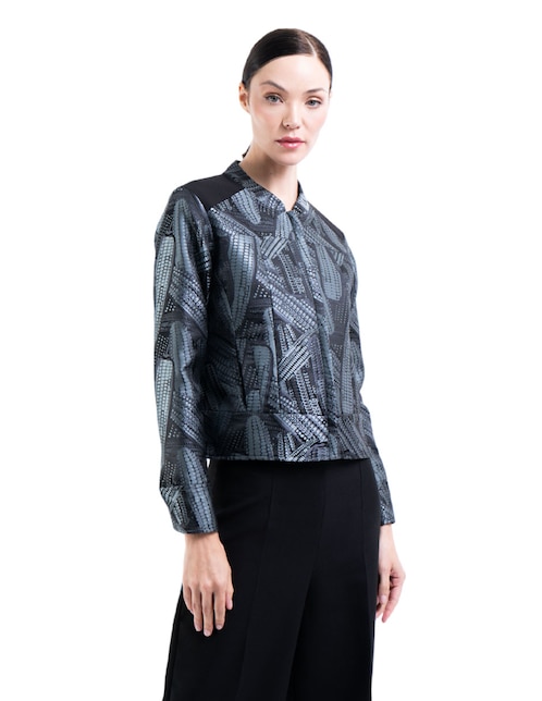 Chamarra casual Pineda Covalin Mazorca para mujer