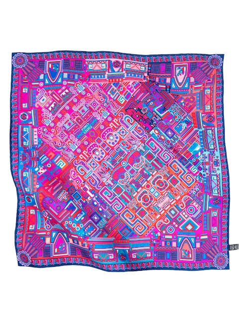 Mascada con estampado gráfico 1