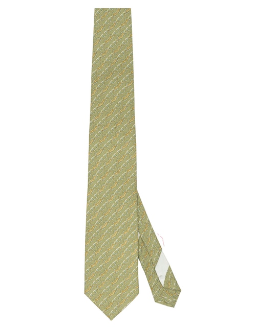 Corbata Pineda Covalin regular de seda estampado gráfico para hombre