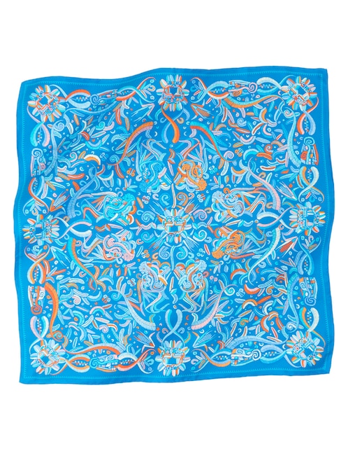 Mascada con estampado gráfico 1