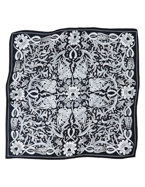 Mascada con estampado gráfico 1