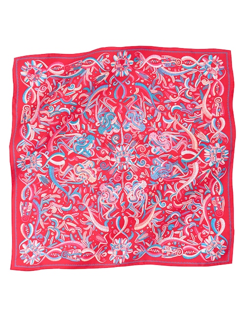 Mascada con estampado gráfico 1