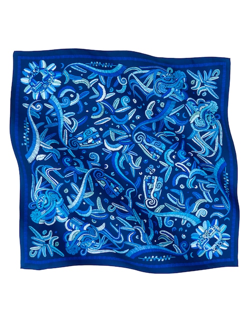 Mascada con estampado gráfico 1