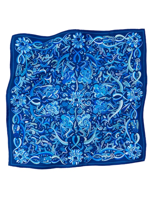 Mascada con estampado gráfico 1