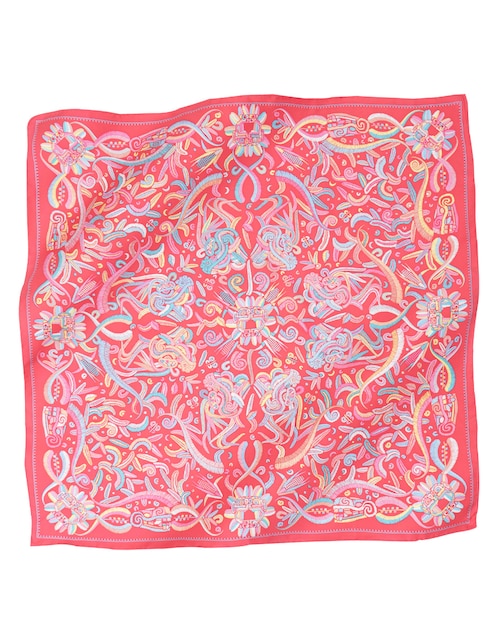 Mascada con estampado gráfico 1