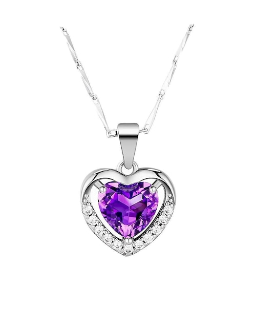 Collar de corazón Wünd de plata P 925