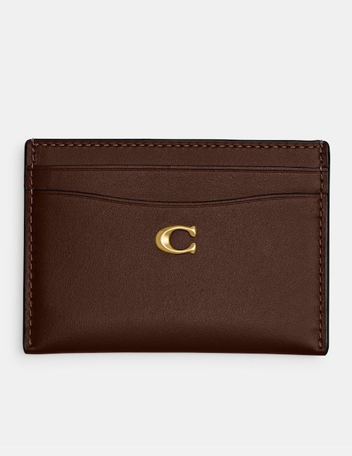 Tarjetero piel refined calf leather para mujer 1