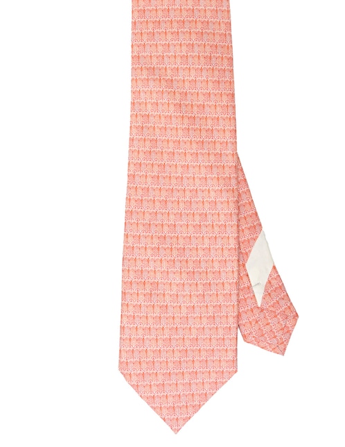 Corbata Pineda Covalin regular de seda estampado gráfico para hombre