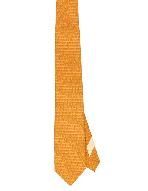 Corbata regular de seda estampado gráfico para hombre 1