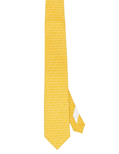 Corbata Pineda Covalin regular de seda estampado gráfico para hombre