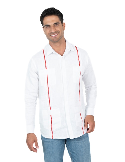 Guayabera manga larga Pineda Covalin para hombre