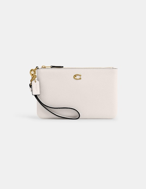 Bolsa wristlet COACH Small de piel para mujer