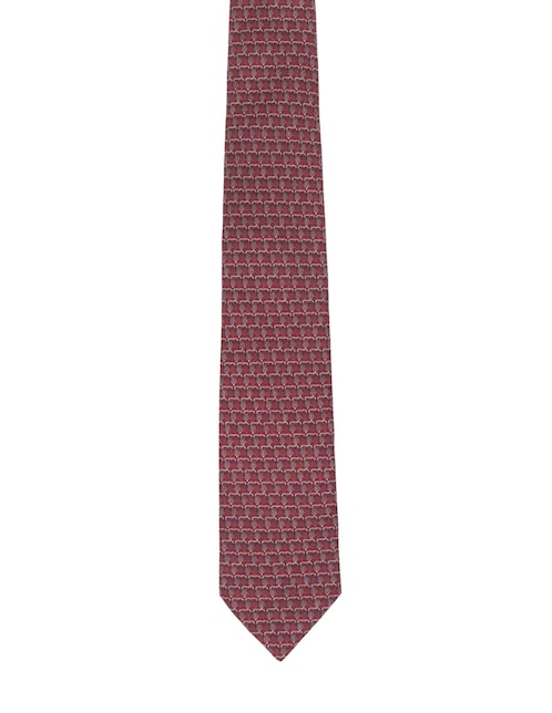 Corbata regular de seda estampado gráfico para hombre 1