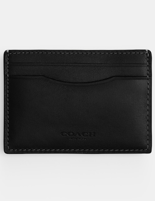Tarjetero de piel Natural Grain Leather para hombre 1