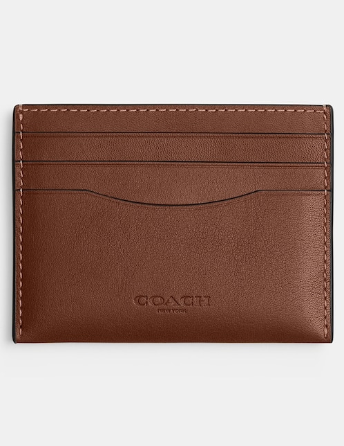 Tarjetero de piel Natural Grain Leather para hombre 1