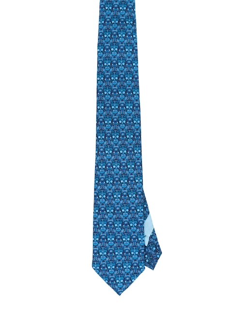 Corbata Pineda Covalin regular de seda estampado gráfico para hombre