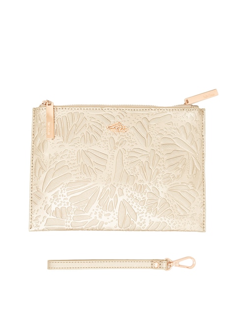 Bolsa crossbody Pineda Covalin Grabado Mariposa para mujer