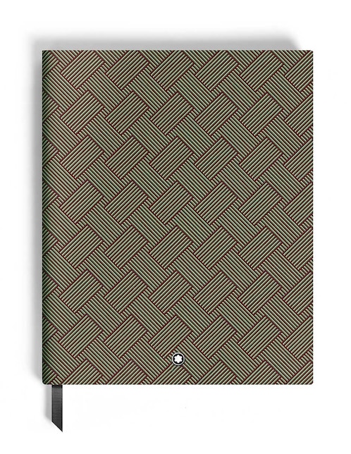 Cuaderno con funda Montblanc hoja a rayas