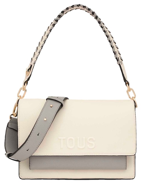 BOLSA Bandolera mediana POLIURE, BEIGE