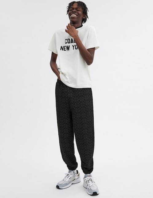 Pants regular Coach con cinta para hombre