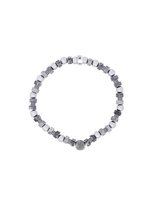Pulsera de plata con hematita p 925 1