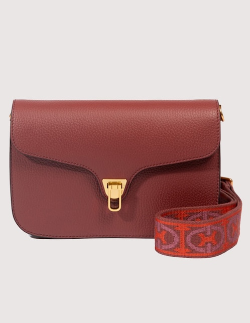 Bolsa crossbody Beat Soft Ribb de piel para mujer 1